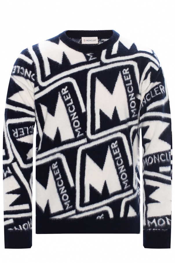 Moncler logo sweater hotsell